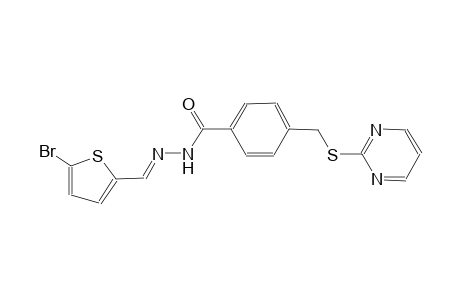 N'-[(E)-(5-bromo-2-thienyl)methylidene]-4-[(2-pyrimidinylsulfanyl)methyl]benzohydrazide