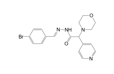 N'-[(E)-(4-bromophenyl)methylidene]-2-(4-morpholinyl)-2-(4-pyridinyl)acetohydrazide