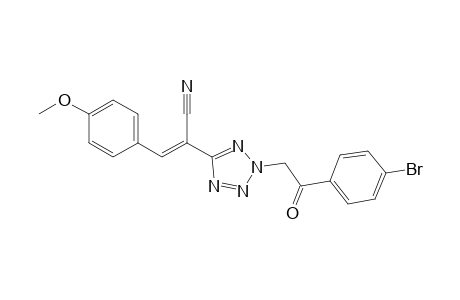(E)-2-(2-(2-(4-Bromophenyl)-2-oxoethyl)-2H-tetrazol-5-yl)-3-(4-methoxyphenyl)acrylonitrile