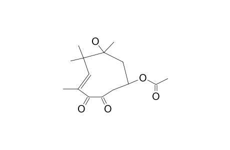 COOLIATIN;(E)-3-HYDROXY-3,4,4,6-TETRAMETHYL-7,8-DIOXOCYCLONON-5-ENYL-ACETATE