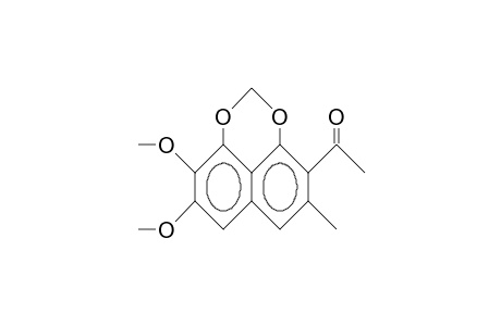 8,9-Dimethoxy-5-methyl-naphtho(1,8-de)-1,3-dioxin-4-yl methyl ketone