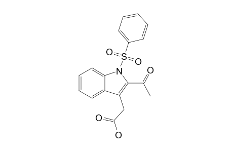 2-ACETYL-1-(PHENYLSULFONYL)-3-INDOLEACETIC-ACID