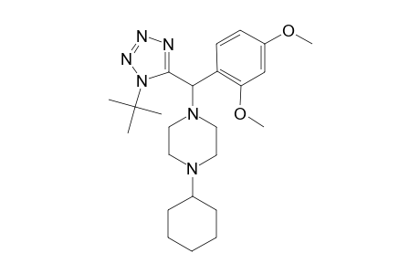 1-[(1-tert-butyl-1,2,3,4-tetrazol-5-yl)-(2,4-dimethoxyphenyl)methyl]-4-cyclohexyl-piperazine