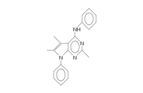 N,7-Diphenyl-2,5,6-trimethyl-7H-pyrrolo(2,3-D)pyrimidin-4-amine