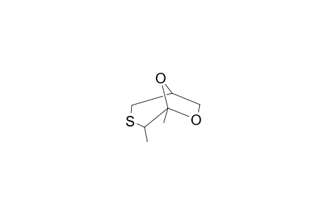 1,7-AXIAL-DIMETHYL-2,8-DIOXA-6-THIABICYCLO-[3.2.1]-OCTANE