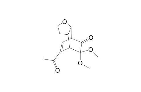11-Acetyl-8,8-dimethoxy-3-oxatricyclo[5.2.2.0(2,6)]undec-10-en-9-one
