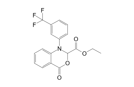 1-[3'-(Trifluoromethyl)phenyl]-1,2-dihydro-2-(ethoxycarbonyl)-3,1-benzoxazin-4-one