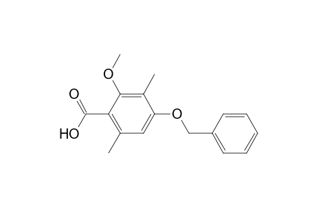 Benzoic acid, 2-methoxy-3,6-dimethyl-4-(phenylmethoxy)-