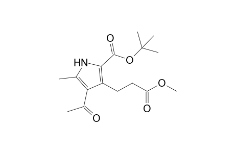 t-Butyl 4-acetyl-3-(2-methoxycarbonylethyl)-5-methylpyrrole-2-carboxylate