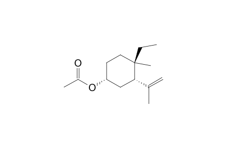 (1R,3S,4R)-4-ethyl-4-methyl-3-(prop-1-en-2-yl)cyclohexyl acetate