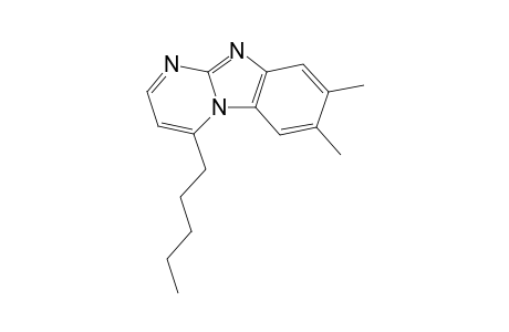 7,8-Dimethyl-4-pentylpyrimido[1,2-a]benzimidazole