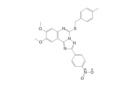 8,9-dimethoxy-5-[(4-methylbenzyl)sulfanyl]-2-(4-nitrophenyl)[1,2,4]triazolo[1,5-c]quinazoline