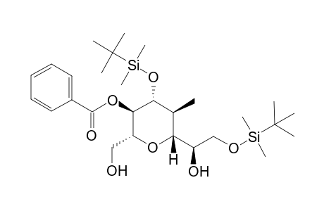 (2R,3S,4R,5R,6R)-2-{[1'R]-2-(tert-Butyldimethylsiloxy)-1'-hydroxyethyl}-3-methyl-4-(tert-butyldimethylsilyloxy)-5-benzyloxy-6-hydroxymethyl-1-tetrahydropyran