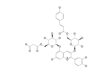 CYANIDIN_3-O-(6-O-TRANS-PARA-COUMARYL-BETA-D-GLUCOSIDE)-5-O-(6-O-MALONYL-BETA-D-GLUCOSIDE)