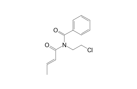 (E)-N-(But-2-enoyl)-N-(2-chloroethyl)benzamide