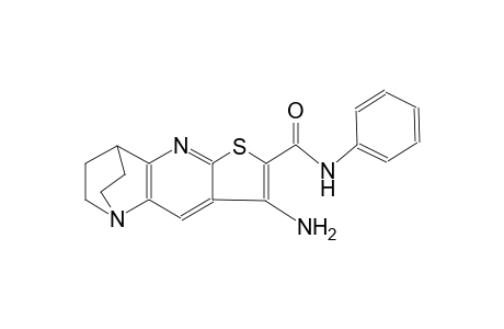 5-amino-N-phenyl-7-thia-1,9-diazatetracyclo[9.2.2.0²,¹⁰.0⁴,⁸]pentadeca-2(10),3,5,8-tetraene-6-carboxamide