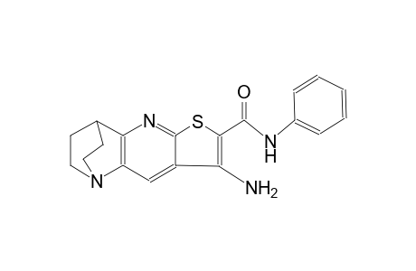 5-amino-N-phenyl-7-thia-1,9-diazatetracyclo[9.2.2.0²,¹⁰.0⁴,⁸]pentadeca-2(10),3,5,8-tetraene-6-carboxamide