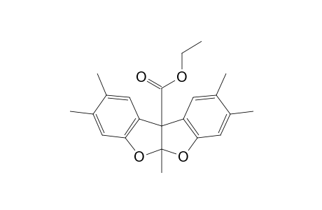 5a,10b-dihydro-2,3,5a,8,9-pentamethylbenzofuro[2,3-b]benzofuran-10b-carboxylic acid, ethyl ester