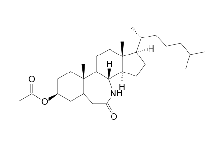 7a-Aza-B-homocholestan-7-one, 3-(acetyloxy)-, (3.beta.,5.alpha.)-