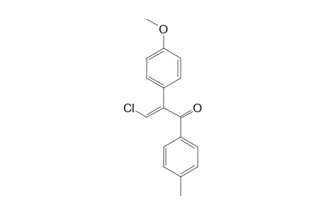 3-Chloro-2-(4-methoxyphenyl)-1-(4-methylphenyl)-2-propen-1-one