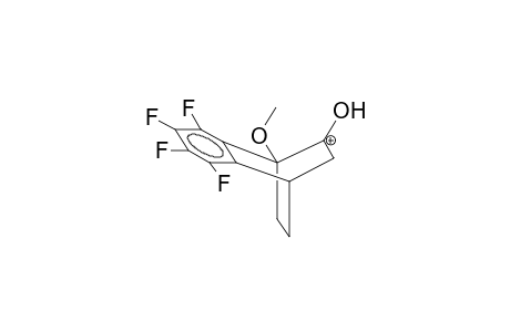 1-METHOXY-2-HYDROXY-5,6-TETRAFLUOROBENZOBICYCLO[2.2.2]OCT-5-EN-2-YLCATION