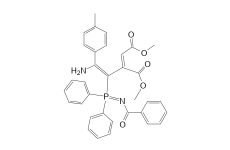 (E)-2-[(Z)-2-amino-1-[benzoylimino(diphenyl)phosphoranyl]-2-(4-methylphenyl)ethenyl]-2-butenedioic acid dimethyl ester
