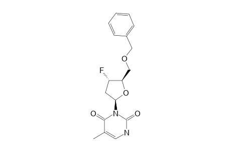 1-(5-O-BENZYL-2,3-DIDEOXY-3-FLUORO-BETA-D-RIBOFURANOSYL)-THYMINE