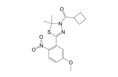 3-CYCLOBUTYLCARBONYL-5-(2-NITRO-5-METHOXYPHENYL)-2,2-DIMETHYL-2,3-DIHYDRO-1,3,4-THIADIAZOLE