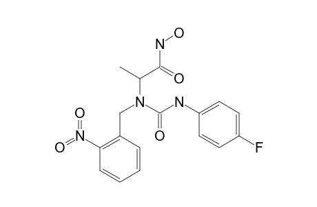 N-4-FLUOROPHENYLUREIDO-N-2-NITROBENZYL-L-ALANINE-HYDROXAMATE