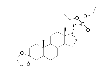 3,3-(Ethylenedioxy)-16-androsten-17-yl diethyl phosphate