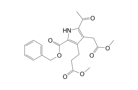 Benzyl 2-acetyl-4-[2-(methoxycarbonyl)ethyl]-3-[(methoxycarbonyl)methyl]pyrrole-5-carboxylate