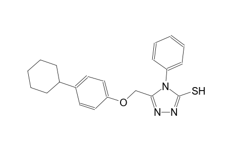 4H-1,2,4-triazole-3-thiol, 5-[(4-cyclohexylphenoxy)methyl]-4-phenyl-