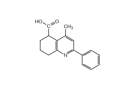 4-methyl-2-phenyl-5,6,7,8-tetrahydro-5-quinolinecarboxylic acid