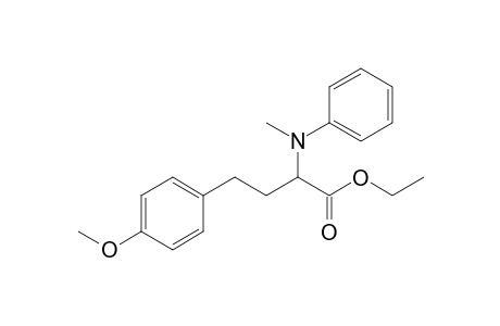 Ethyl 4-(4-methoxyphenyl)-2-(N-methyl-N-phenylamino)butyrate