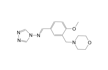 N-{(E)-[4-methoxy-3-(4-morpholinylmethyl)phenyl]methylidene}-4H-1,2,4-triazol-4-amine