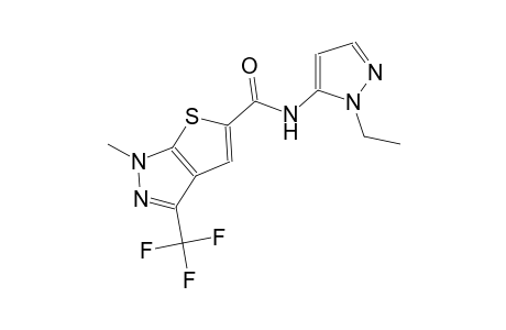 1H-thieno[2,3-c]pyrazole-5-carboxamide, N-(1-ethyl-1H-pyrazol-5-yl)-1-methyl-3-(trifluoromethyl)-