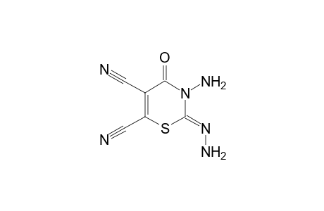2-Hydrazino-3N-amino-5,6-dicyano-1,3-thazin-4-one