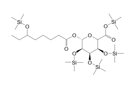 6-OH-octanoyl glucuronide TMS derivative