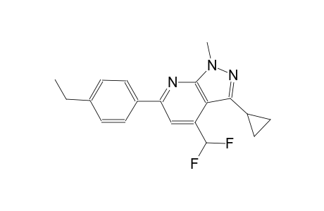 3-cyclopropyl-4-(difluoromethyl)-6-(4-ethylphenyl)-1-methyl-1H-pyrazolo[3,4-b]pyridine