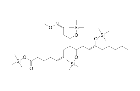 Trimethylsilyl 8-(1-(trimethylsiloxy)-3-(methoxyimino)propyl)-9,12-di(trimethylsiloxy)hepta-5(Z),10(E)-dienoate
