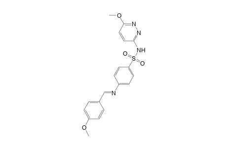 4-[(4-methoxy-benzylidene)-amino]-N-(6-methoxy-pyridazin-3-yl)-benzenesulfonamide