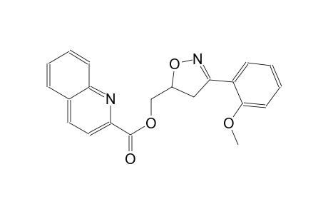 [3-(2-methoxyphenyl)-4,5-dihydro-5-isoxazolyl]methyl 2-quinolinecarboxylate