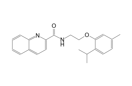 2-quinolinecarboxamide, N-[2-[5-methyl-2-(1-methylethyl)phenoxy]ethyl]-