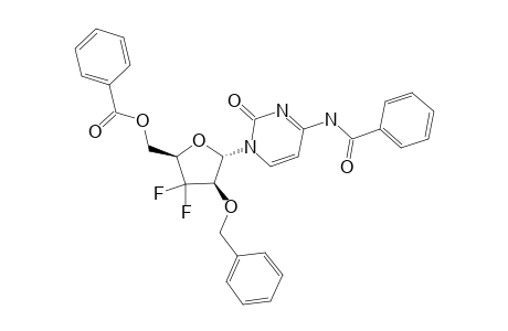 N-(4)-BENZOYL-N-(1)-(2-O-BENZYL-5-O-BENZOYL-3-DEOXY-3,3-DIFLUORO-D-ARABINOFURANOSYL)-CYTOSINE