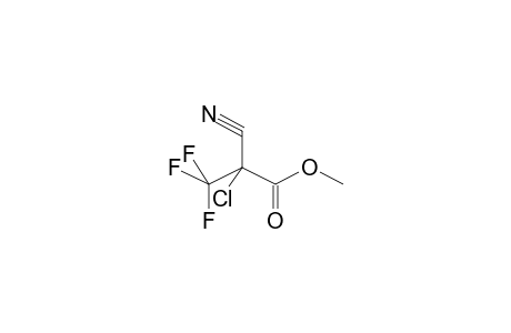 2-CYANO-2-CHLORO-3,3,3-TRIFLUOROPROPANOIC ACID, METHYL ESTER