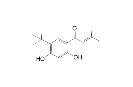 5'-(t-Butyl)-2',4'-dihydroxyphenyl 3-methyl-2-butenoate