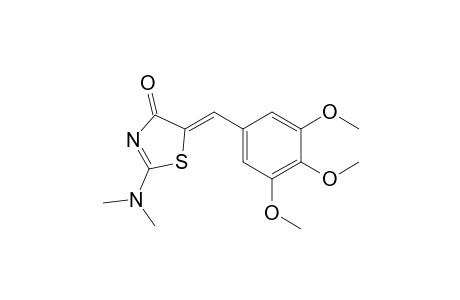 (Z)-2-(Dimethylamino)-5-(3,4,5-trimethoxybenzyliden)-1,3-thiazol-4-one