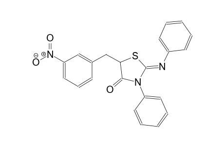(2Z)-5-(3-nitrobenzyl)-3-phenyl-2-(phenylimino)-1,3-thiazolidin-4-one
