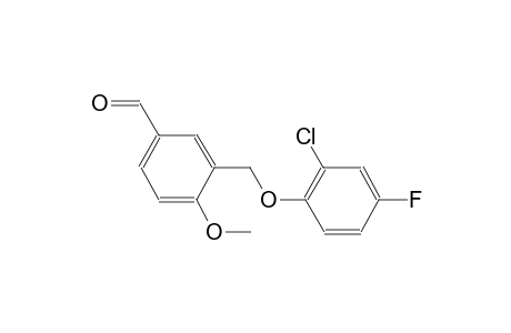 3-[(2-chloro-4-fluorophenoxy)methyl]-4-methoxybenzaldehyde