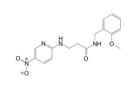 propanamide, N-[(2-methoxyphenyl)methyl]-3-[(5-nitro-2-pyridinyl)amino]-
